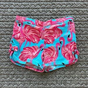 Lilly Pulitzer flamingo shorts, size M (6/7)